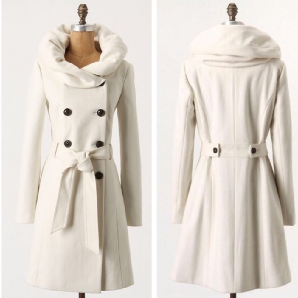 Anthropologie Elevenses Pea Coat